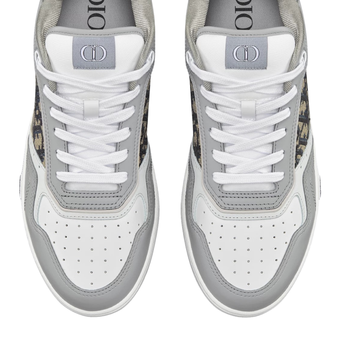 "B27" Monogram White Grey