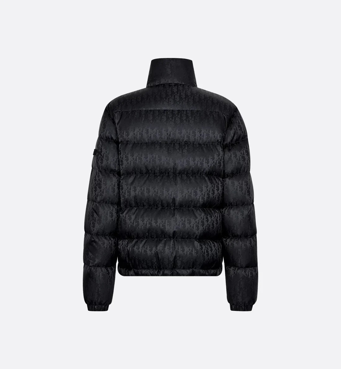 "D" Oblique Puffer Schwarz