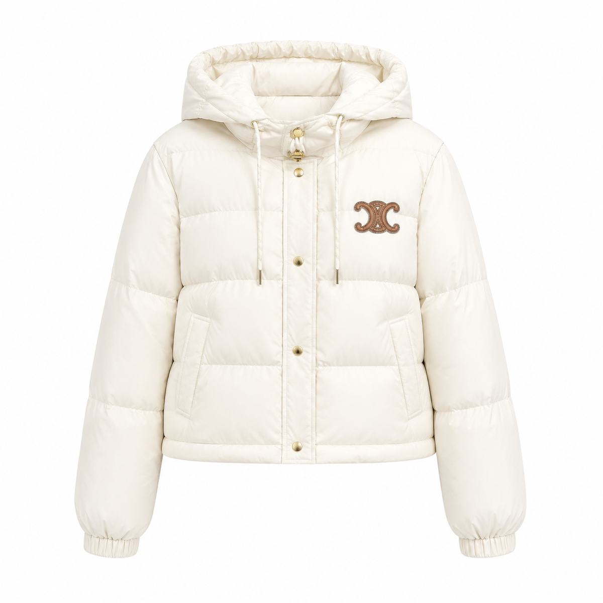 Abnehmbarer Jacke Beige