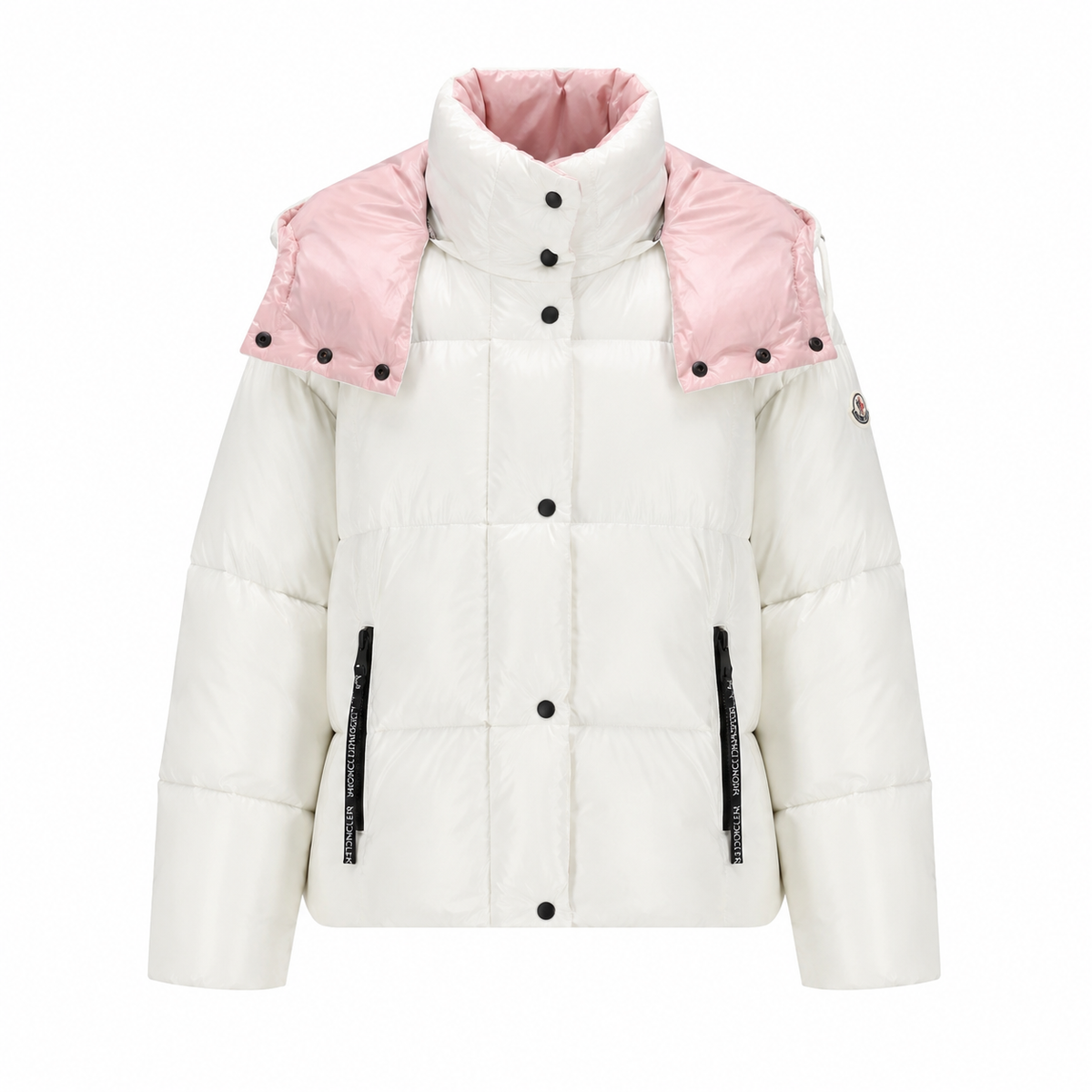 Damen Jacke Weiß Rosa Elegant