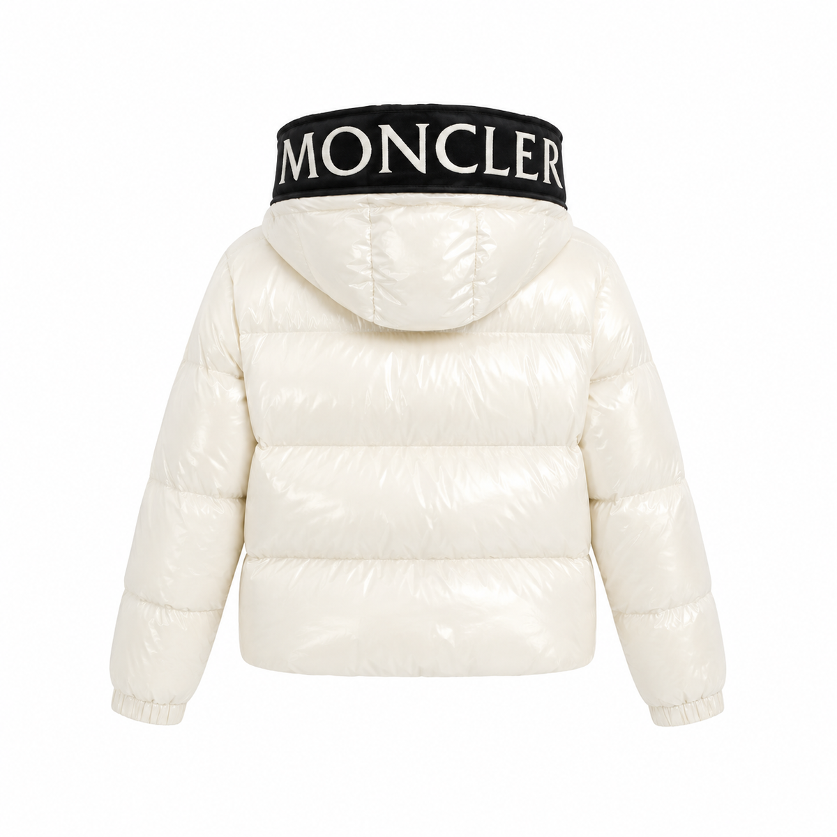 Hooded Letter Jacke Damen Weiß