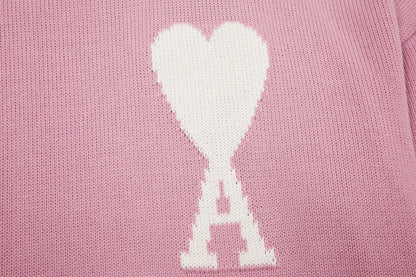 "Heart" Sweater Rose (UNISEX)